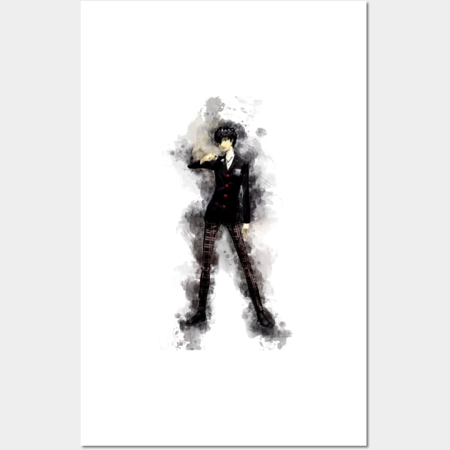 Persona 5 Royal - Joker (Watercolor) Wall Art by Stylizing4You